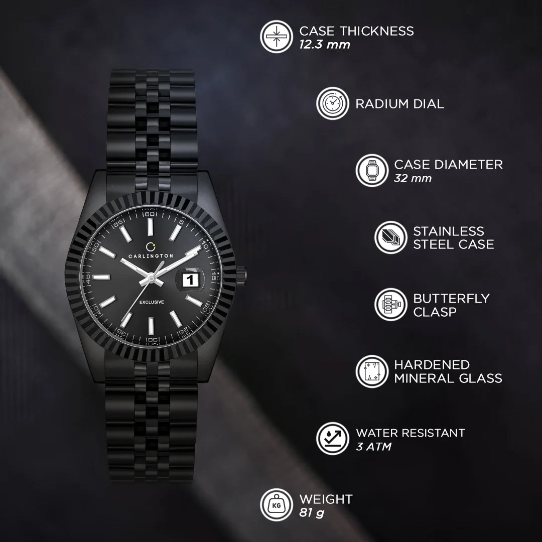 Exclusive 8811 Black Ladies Analog Watch