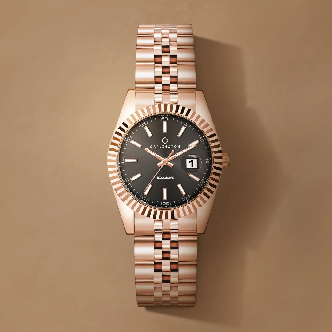 Exclusive 8811 Rose Black Ladies Analog Watch