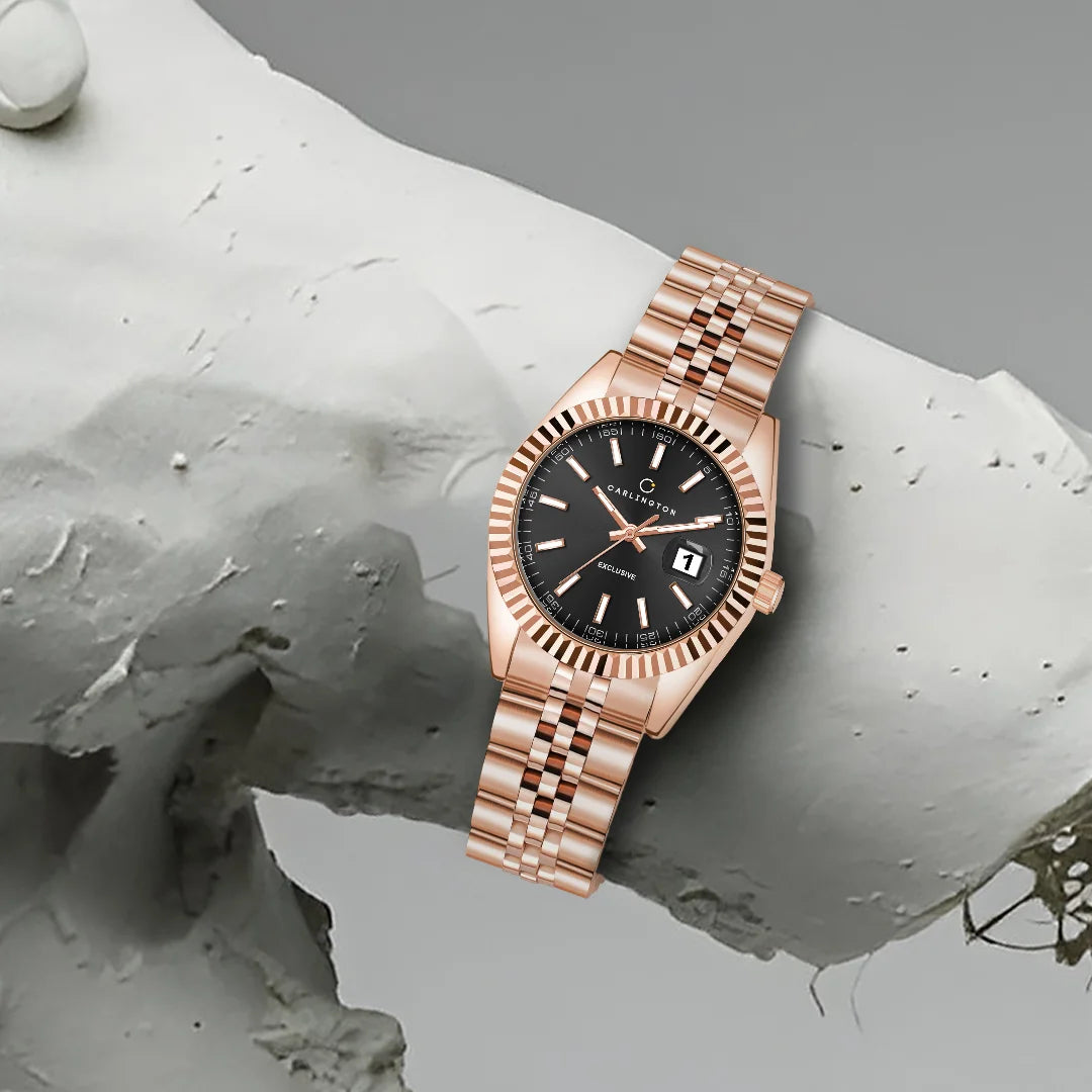 Exclusive 8811 Rose Black Ladies Analog Watch