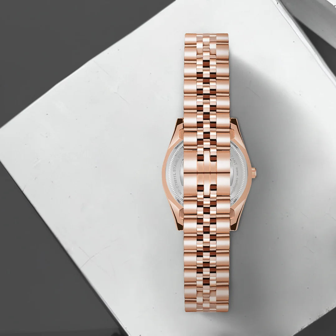 Exclusive 8811 Rose Gold Ladies Analog Watch