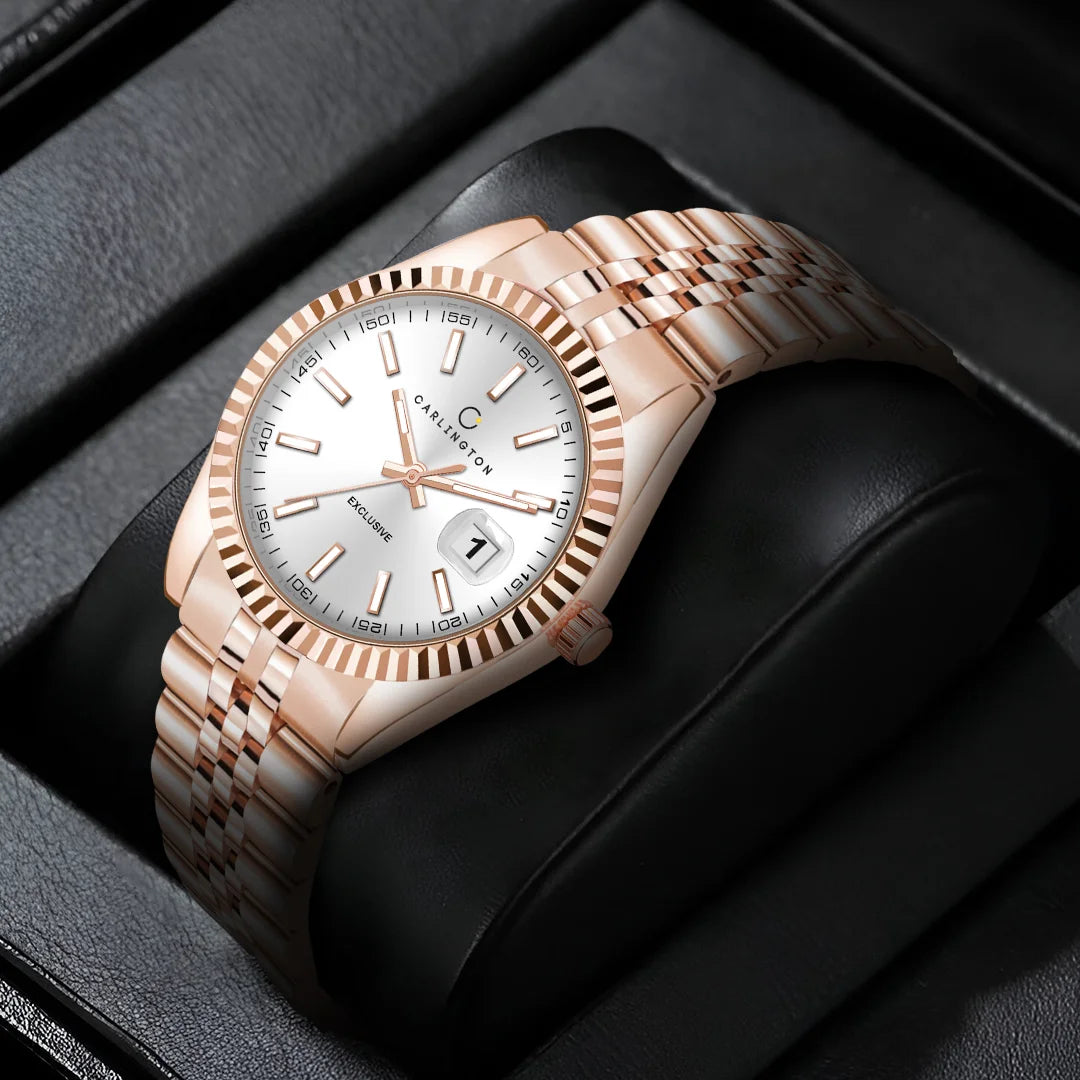 Exclusive 8811 Rose White Ladies Analog Watch