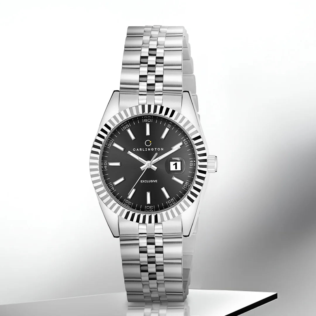 Exclusive 8811 Steel Black Ladies Analog Watch