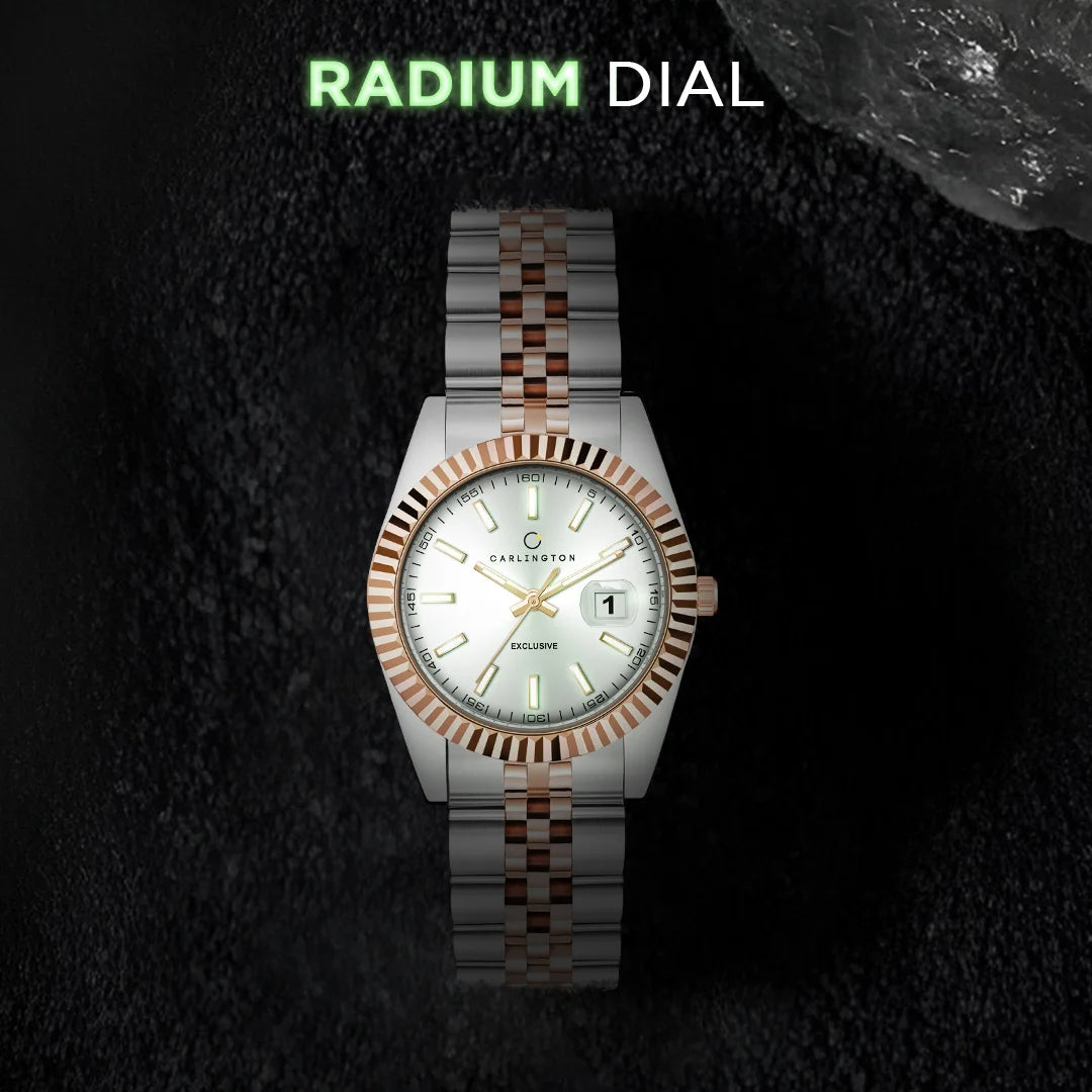 Exclusive 8811 Two Tone Silver Ladies Analog Watch