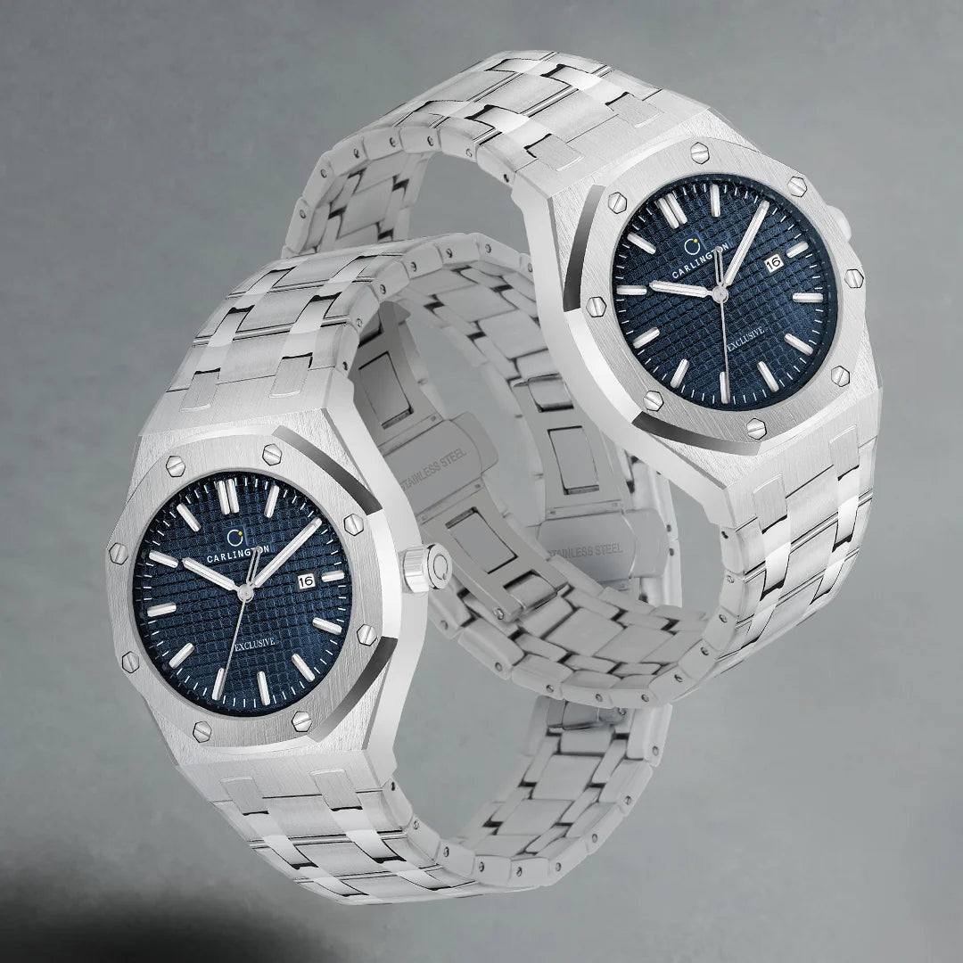 Exclusive 8866 Steel Blue Gents Analog Watch