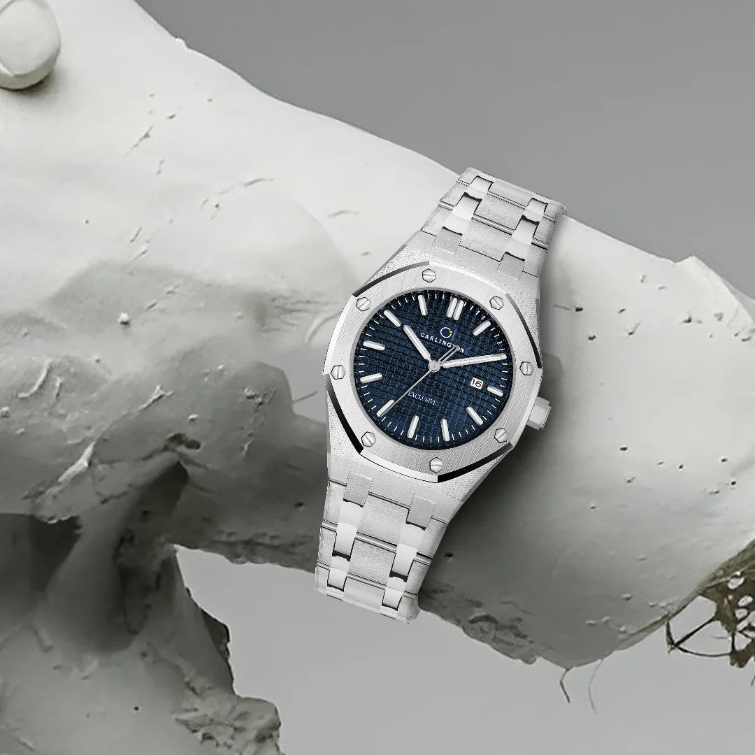 Exclusive 8866 Steel Blue Gents Analog Watch