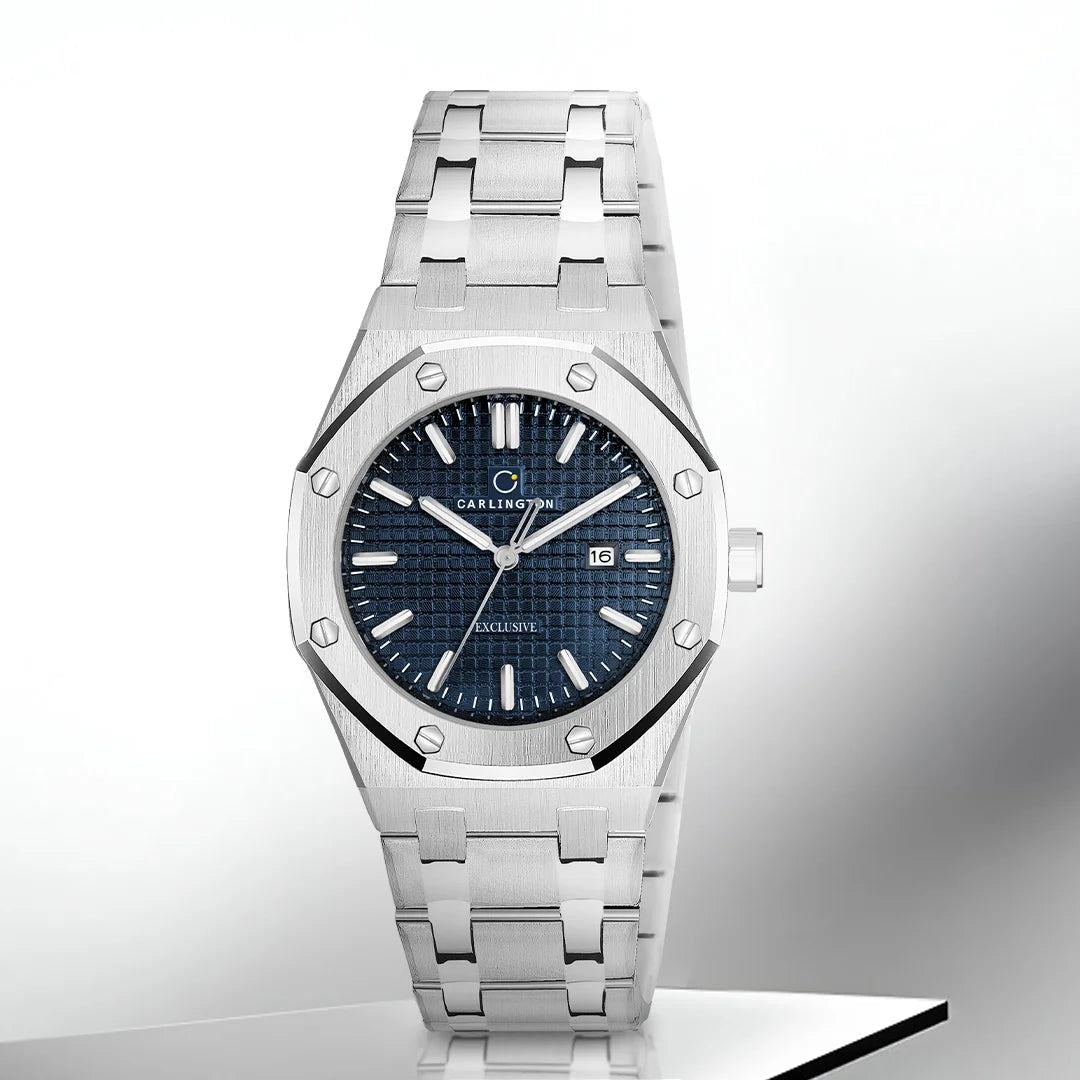 Exclusive 8866 Steel Blue Gents Analog Watch