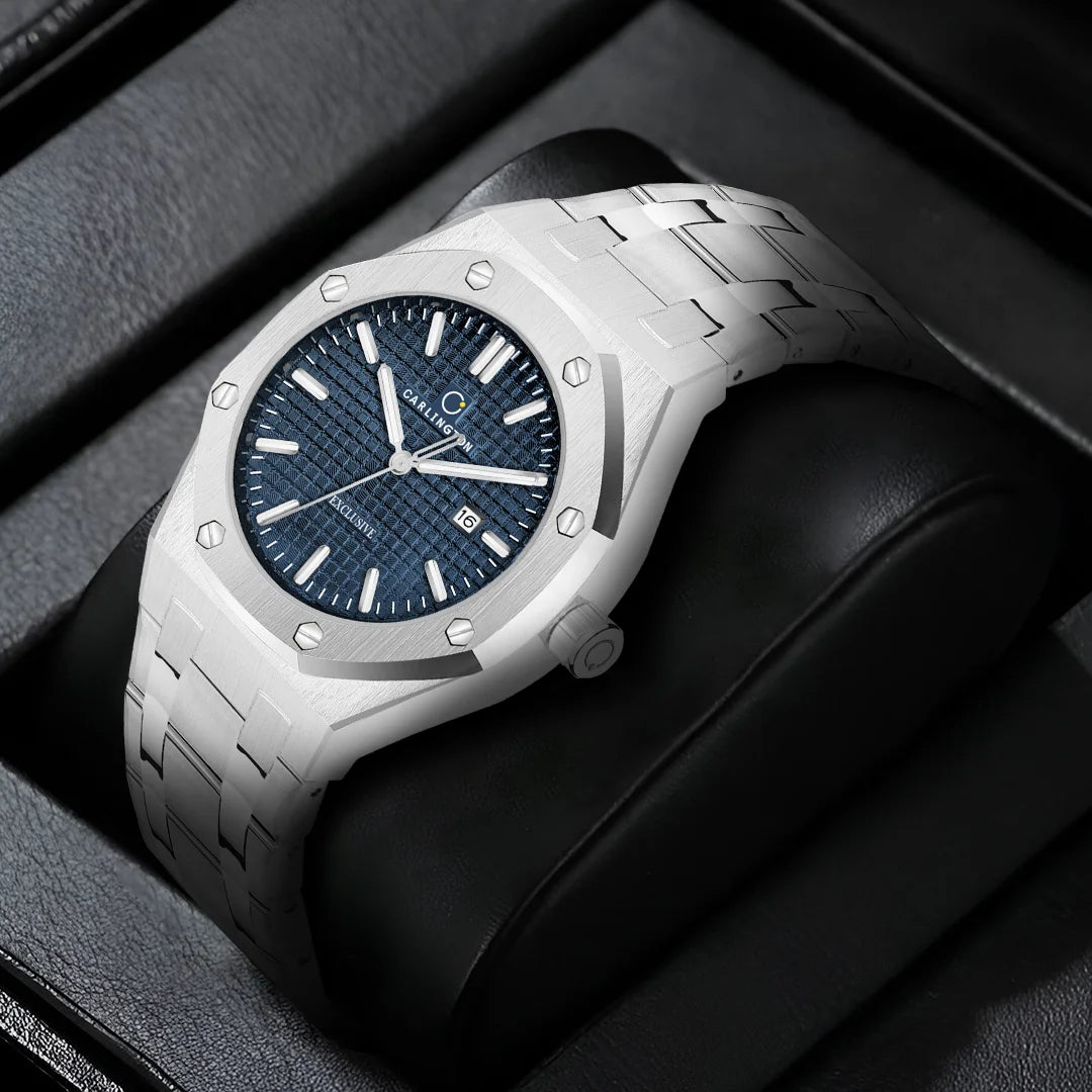Exclusive 8866 Steel Blue Gents Analog Watch