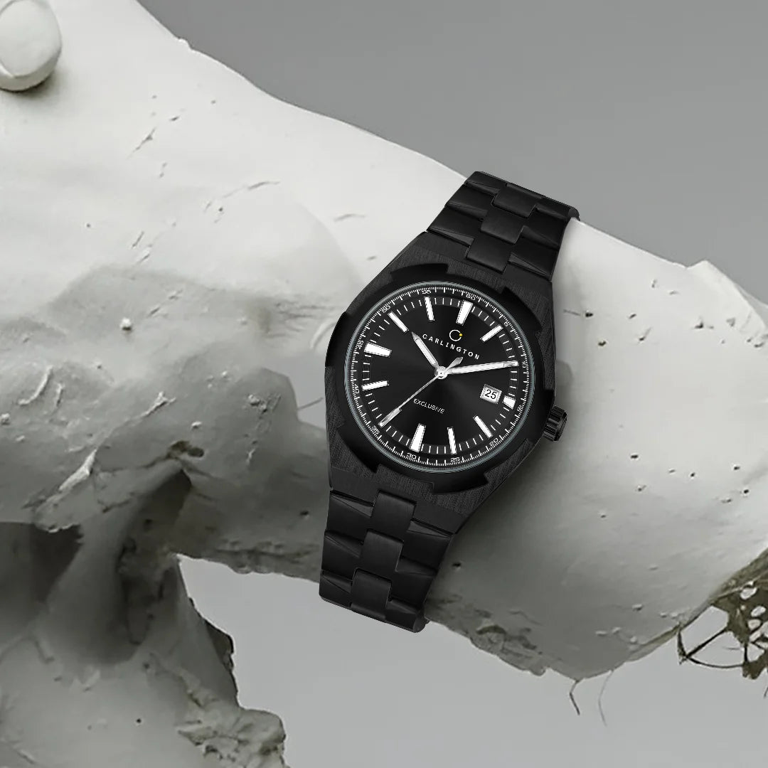Exclusive 8877 Black Gents Analog Watch