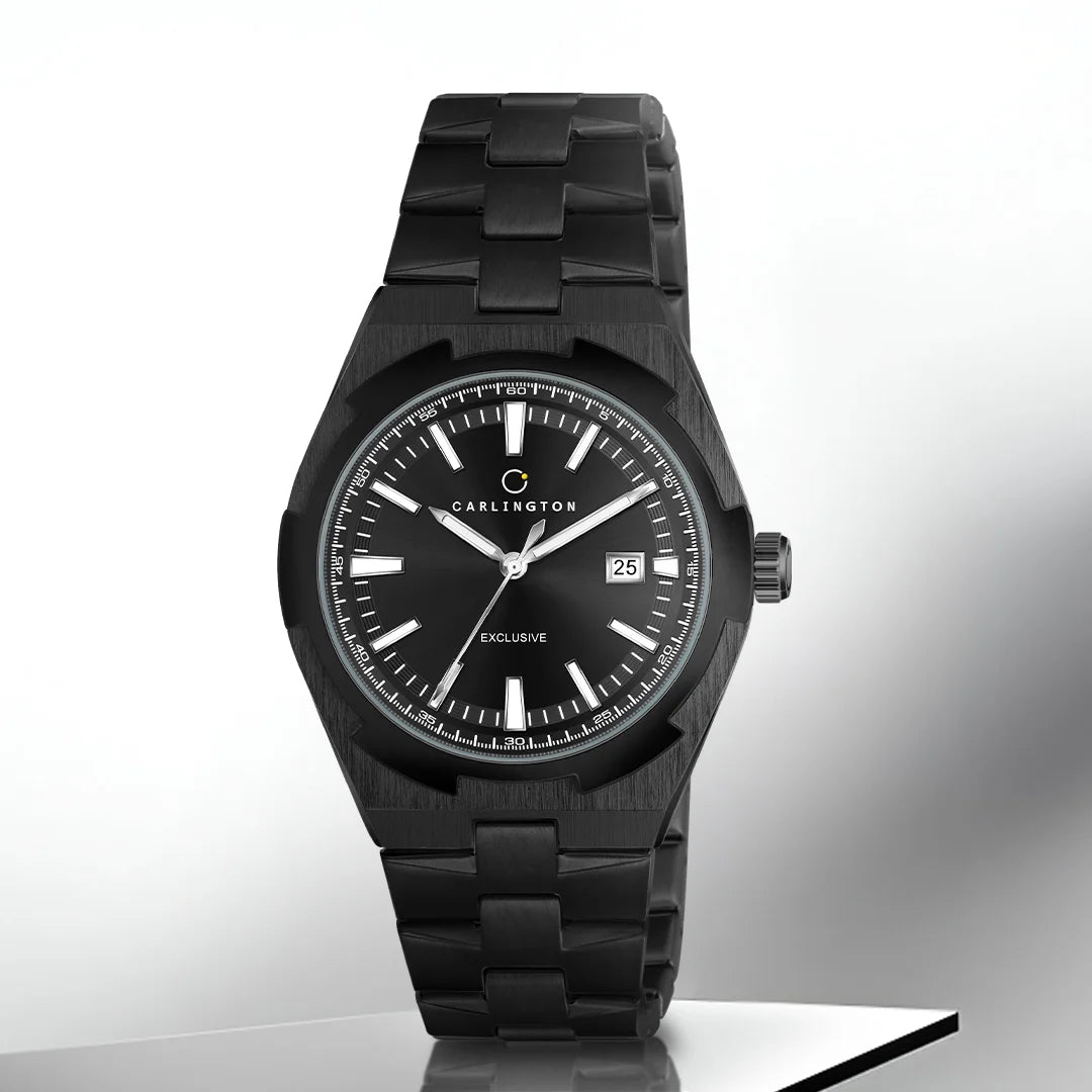 Exclusive 8877 Black Gents Analog Watch