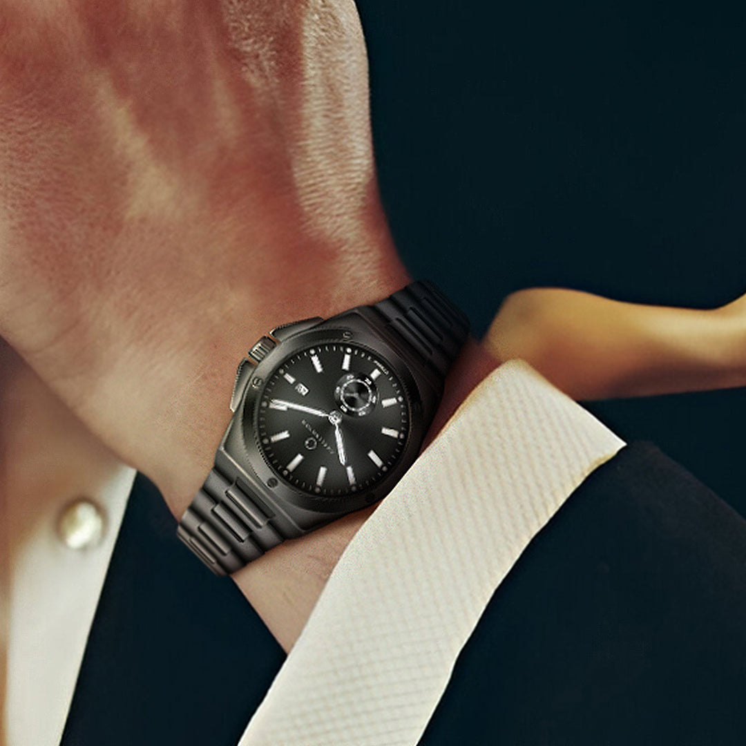 Carlington Legacy Series Analog Wrist Watches with Chronograph & Stainless Steel Strap for Men - CT 9944