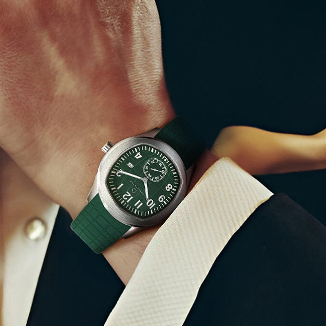 Carlington Legacy Series Analog Wrist Watches with Chronograph & PU Strap for Men - CT 9933