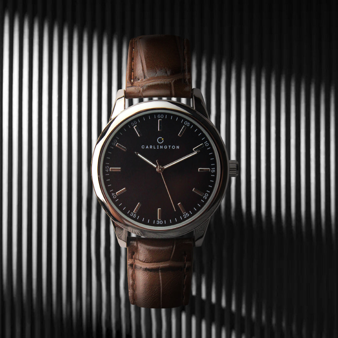 Carlington Aristocrat Series Analog Watches for Men with Premium Leather Strap - CT 1077