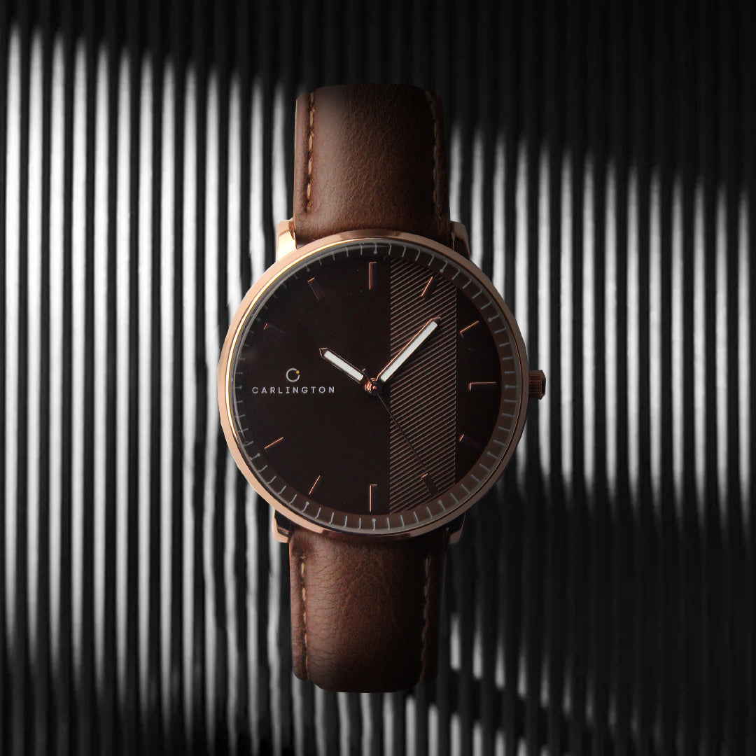 Carlington Aristocrat Series Analog Watches for Men with Premium Leather Strap - CT 1070