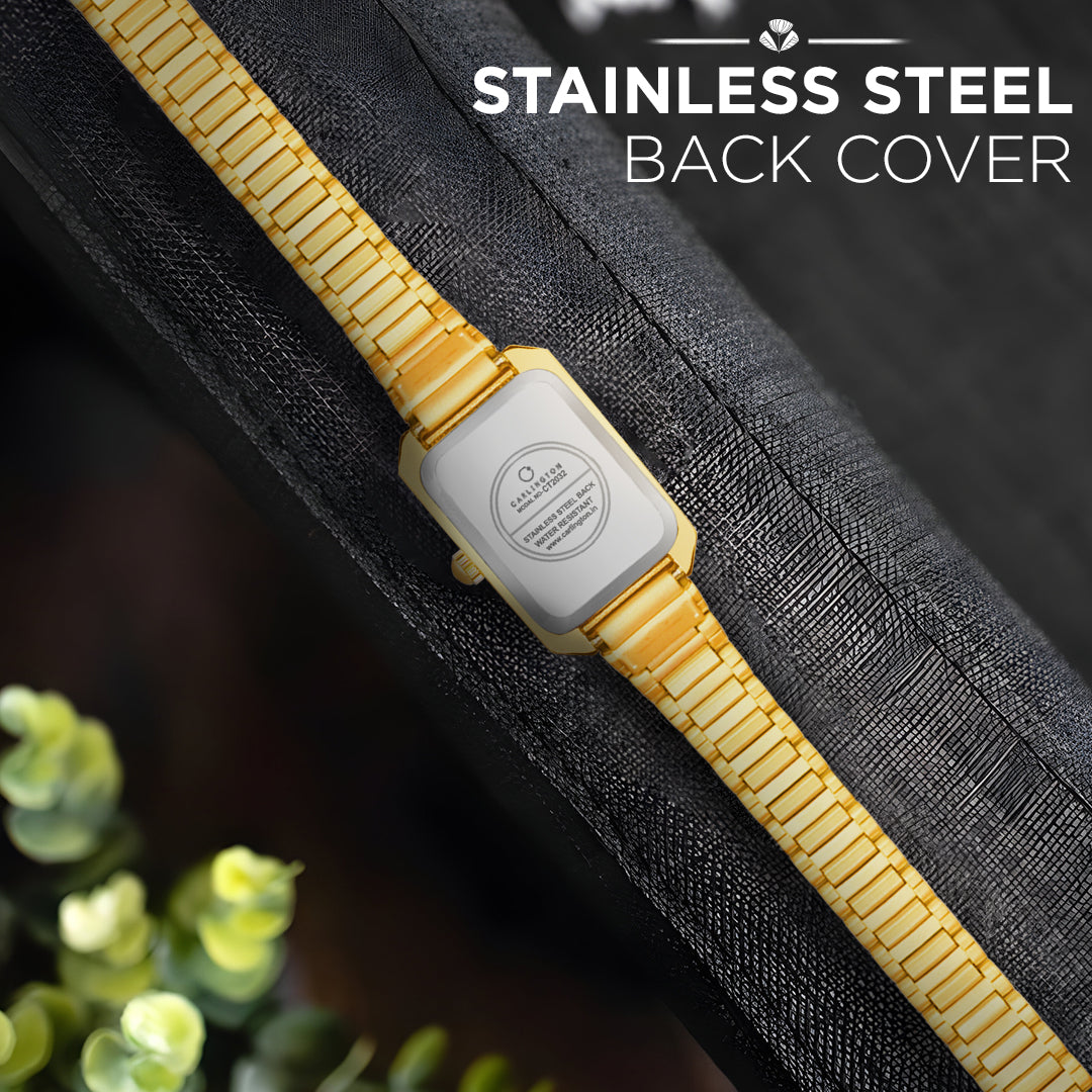 Iconic 2032 Golden Analog Womens Watch