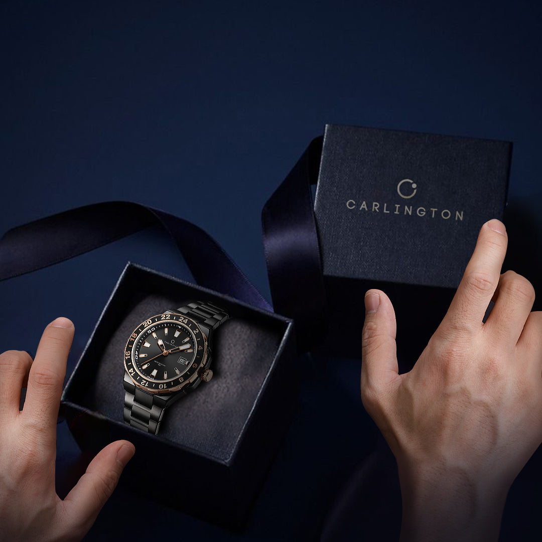 Carlington Nitro Analog Men’s Stainless Steel Strap Wrist Watch | Quartz Movement | Water & Shock Resistant Watch for Men | Casual & Formal Wear - CT_9249