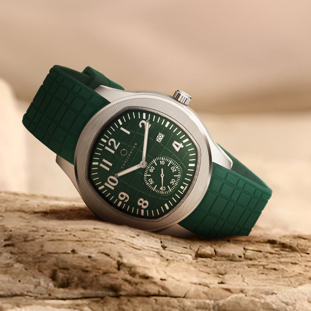 Carlington Legacy Series Analog Wrist Watches with Chronograph & PU Strap for Men - CT 9933