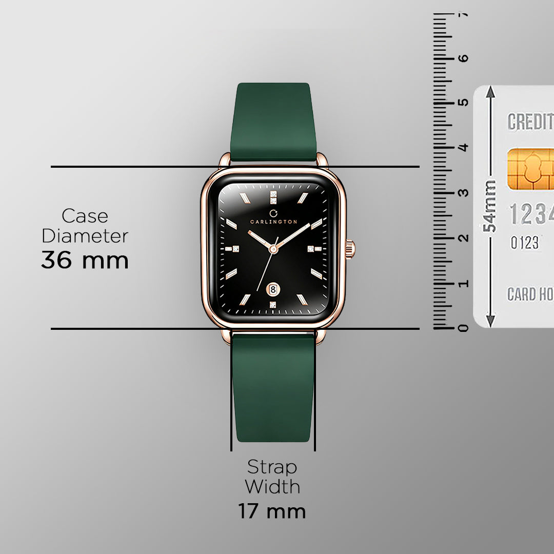 Carlington ASTRO 056 Green – Premium Men's Chronograph-Style Analog Quartz Watch