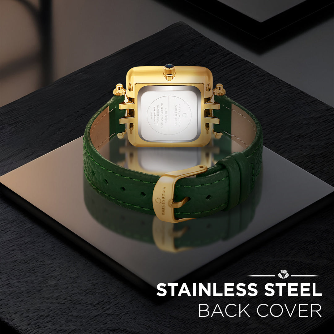 Carlington Aura Series Analog Women Wrist Watches with Premium Leather Belt Strap Fashion Watches for Ladies - CT_209