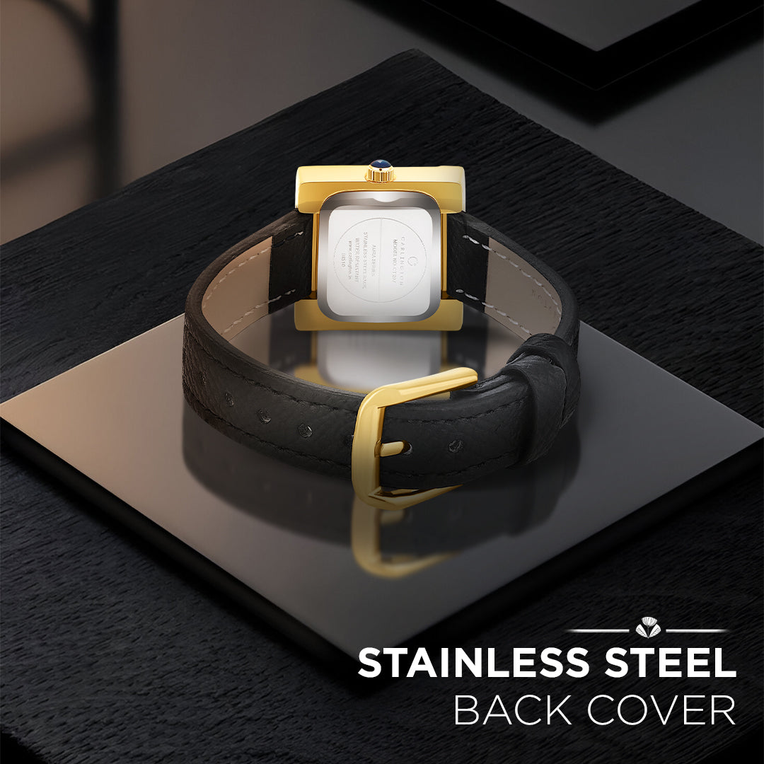 Carlington Aura Series Analog Women Wrist Watches with Premium Leather Belt Strap | Premium Fashion Watches for Ladies | CT - 207