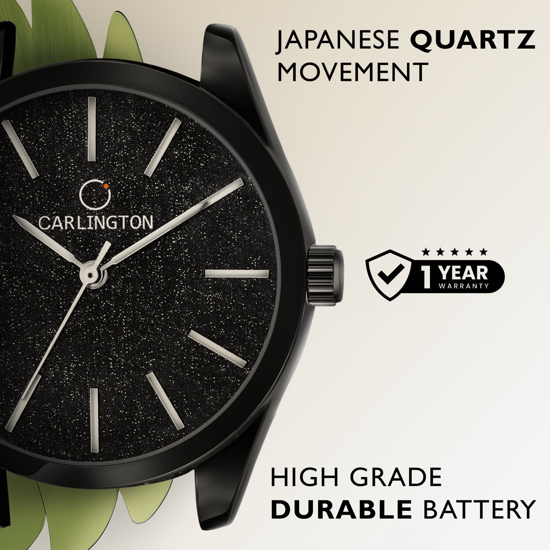 Carlington Analog Women's Watch- CT 2001 Black