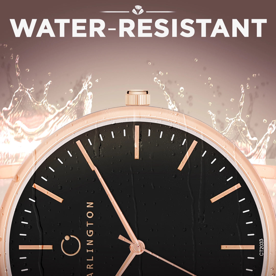 Iconic 2033 Black Analog Womens Watch