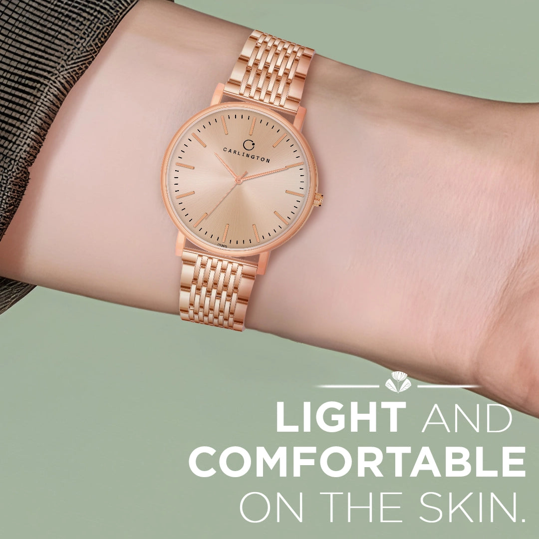 Iconic 2033 Rose gold Analog Womens Watch