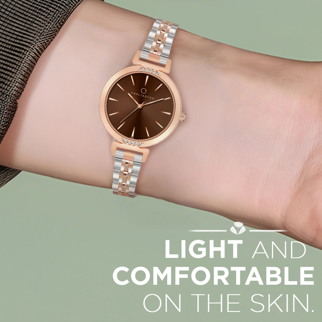 Iconic 2034 Brown Analog Womens Watch