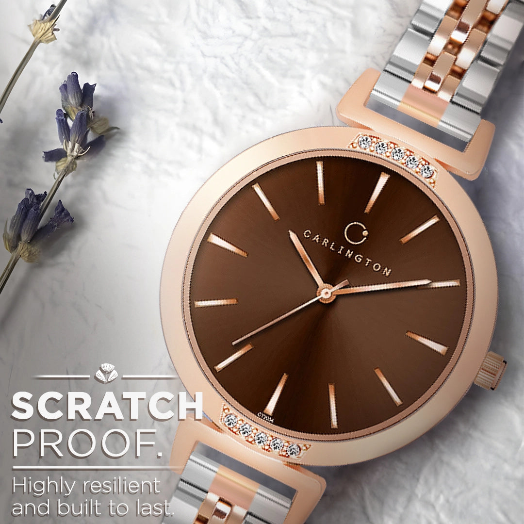 Iconic 2034 Brown Analog Womens Watch