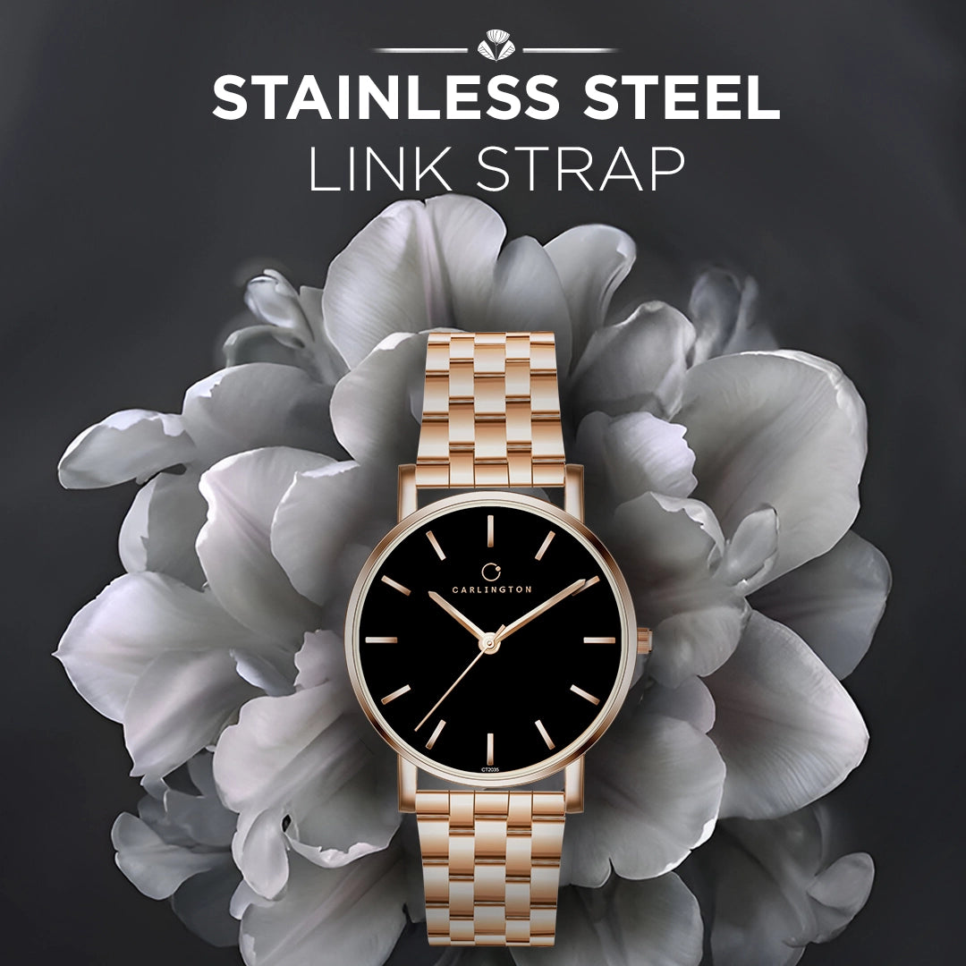 Iconic 2035 Black Analog Womens Watch