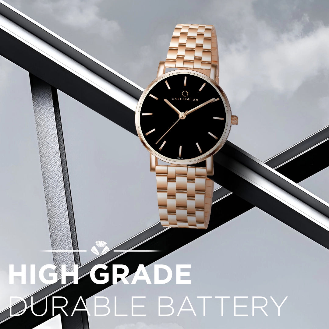 Iconic 2035 Black Analog Womens Watch