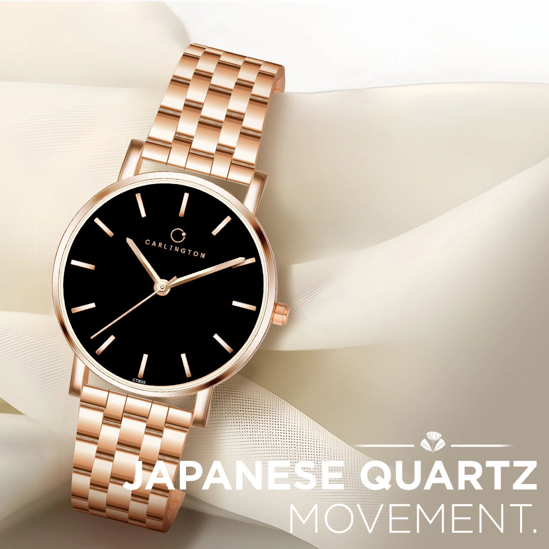 Iconic 2035 Black Analog Womens Watch