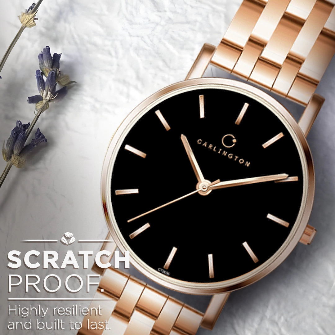 Iconic 2035 Black Analog Womens Watch