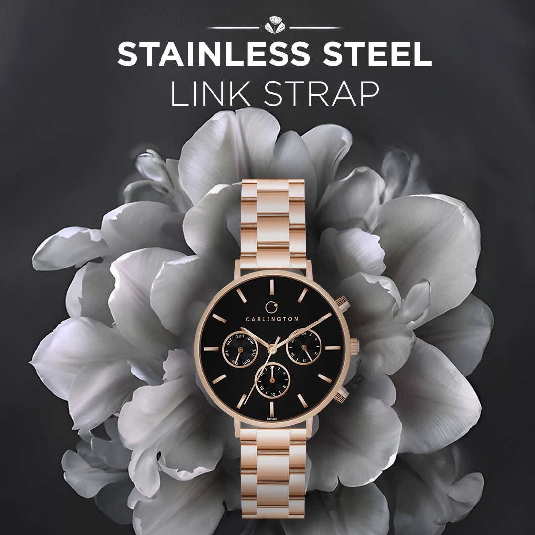 Iconic 2039 Black Analog Womens Watch