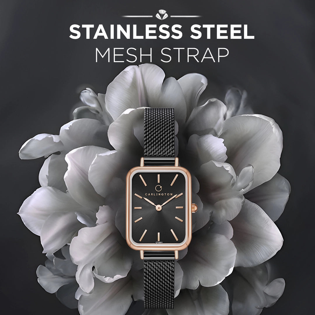 Iconic 2041 Black Analog Womens Watch
