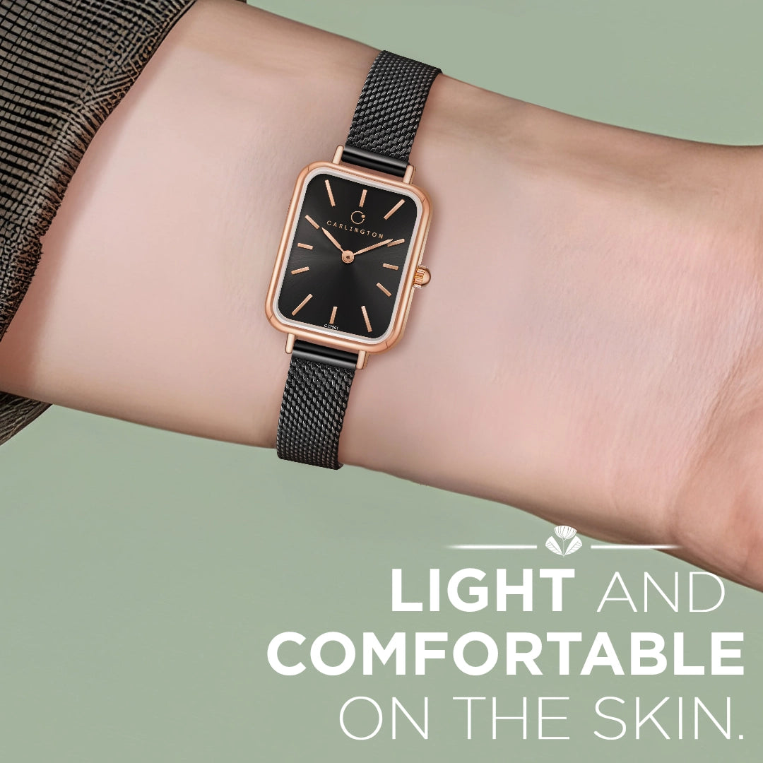 Iconic 2041 Black Analog Womens Watch