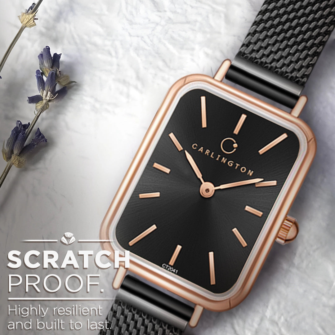 Iconic 2041 Black Analog Womens Watch