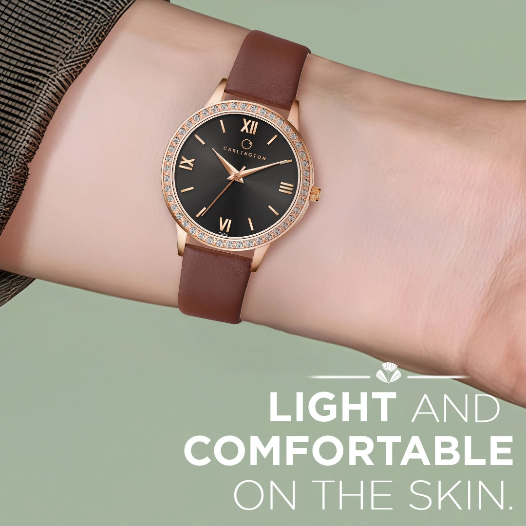 Iconic 2042 Brown Analog Womens Watch