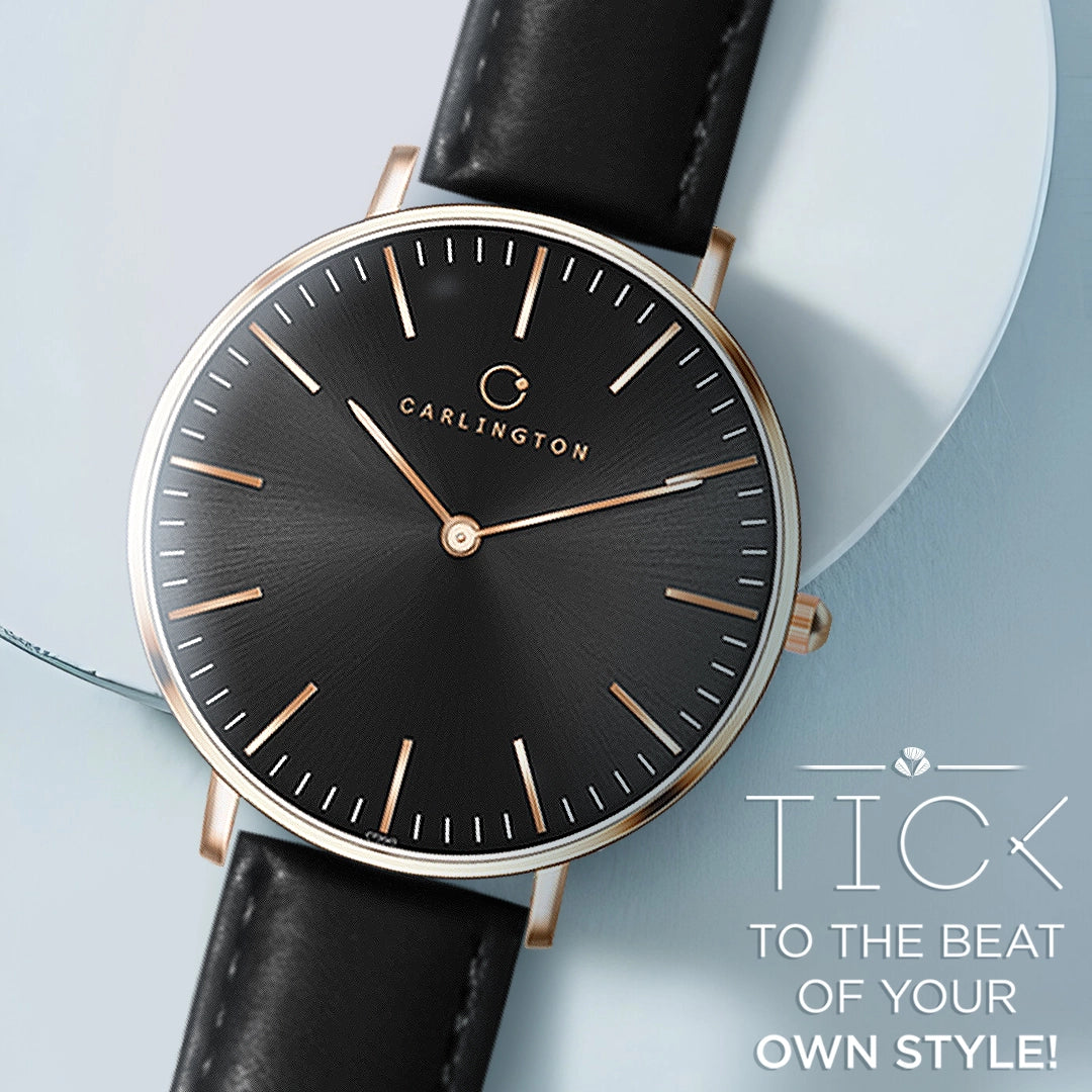 Iconic 2043 Black Analog Men's Watch