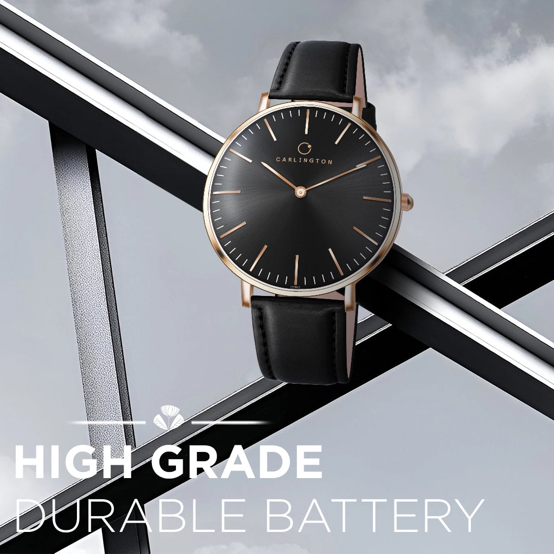 Iconic 2043 Black Analog Men's Watch