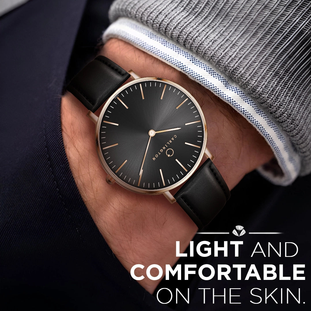 Iconic 2043 Black Analog Men's Watch