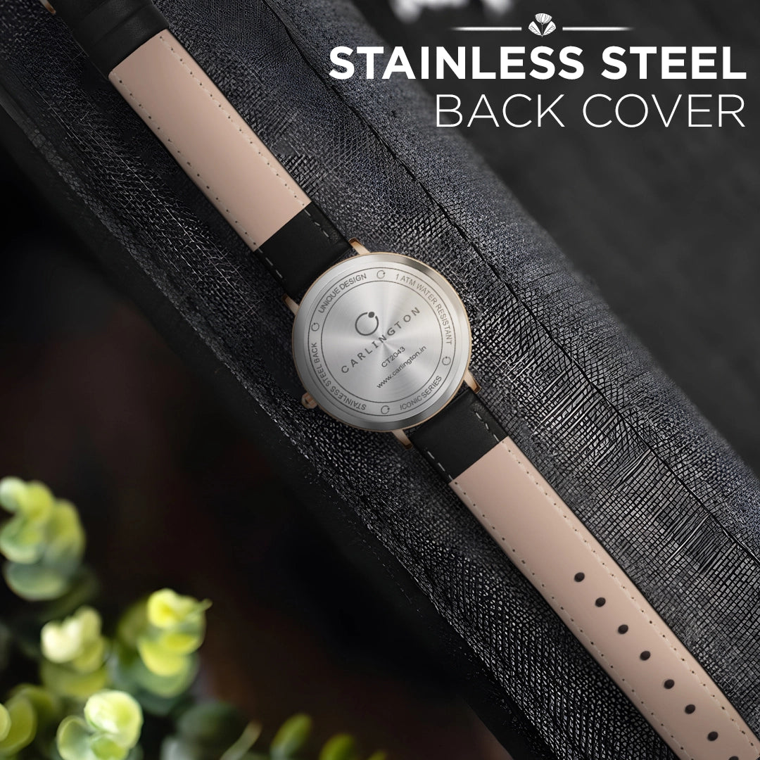 Iconic 2043 Black Analog Men's Watch