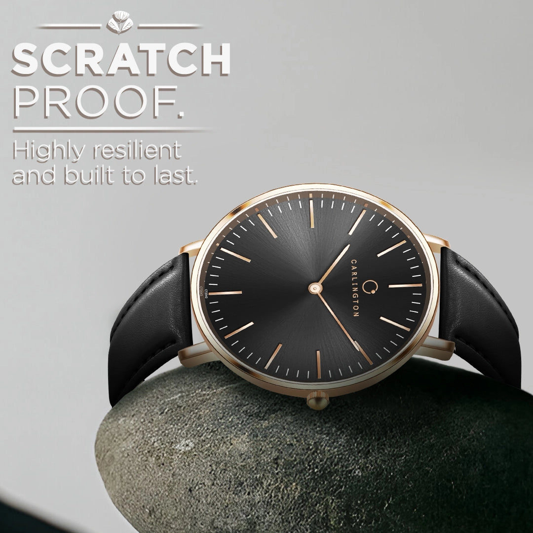 Iconic 2043 Black Analog Men's Watch