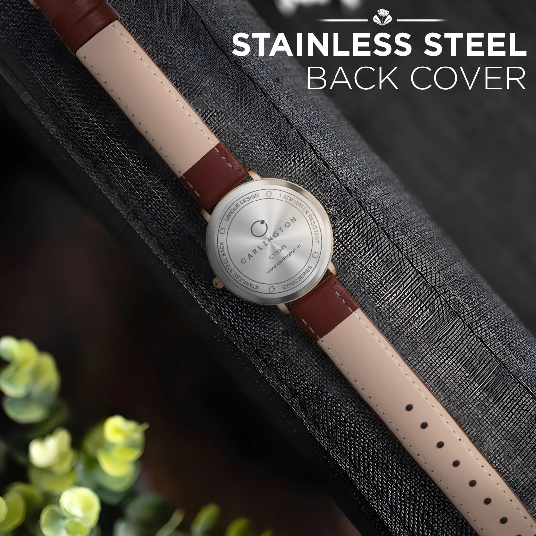 Iconic 2043 Brown Analog Mens Watch