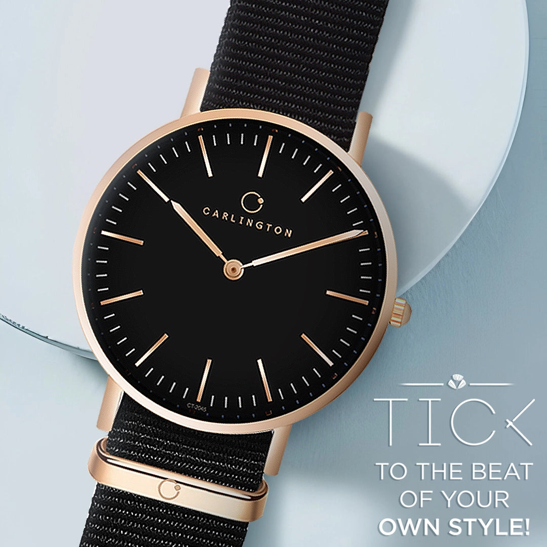 Iconic 2045 Black Analog Mens Watch