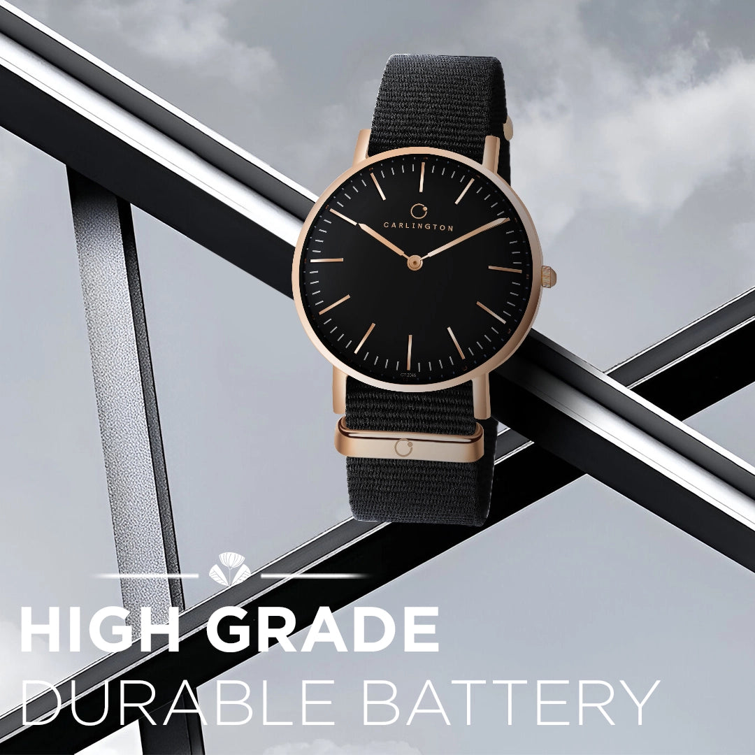 Iconic 2045 Black Analog Mens Watch