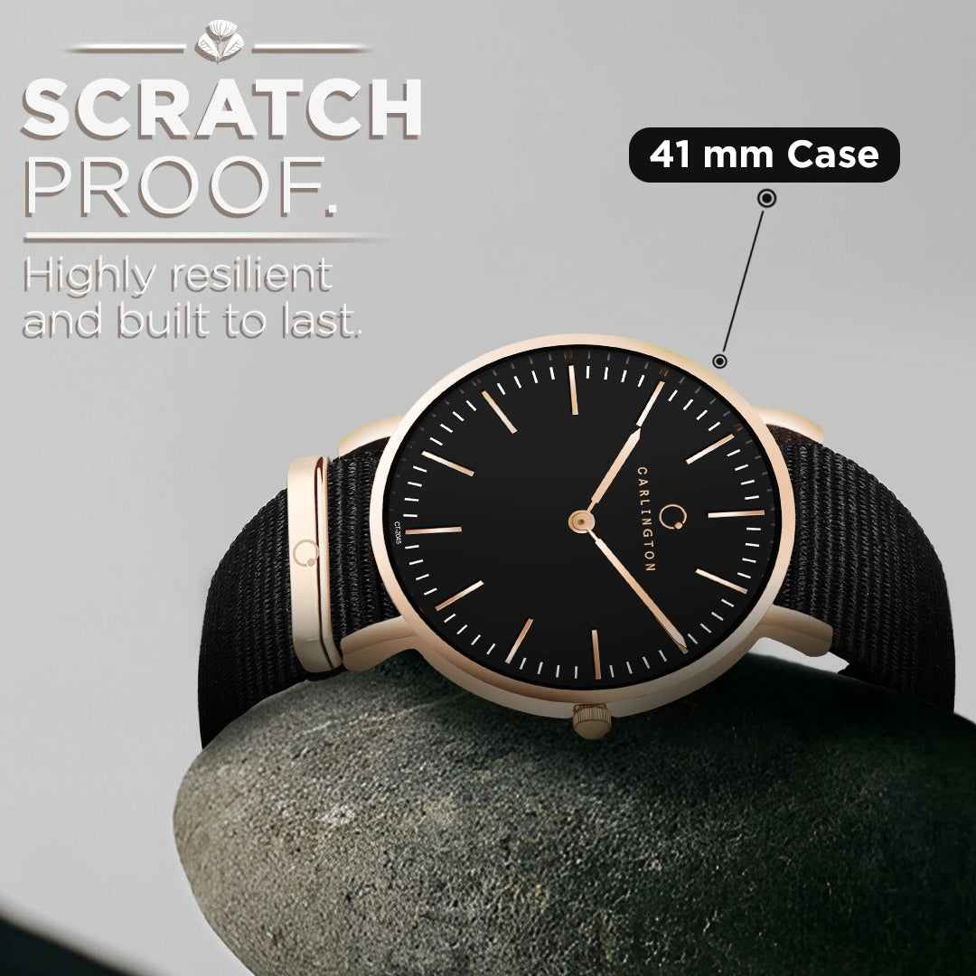 Iconic 2045 Black Analog Mens Watch