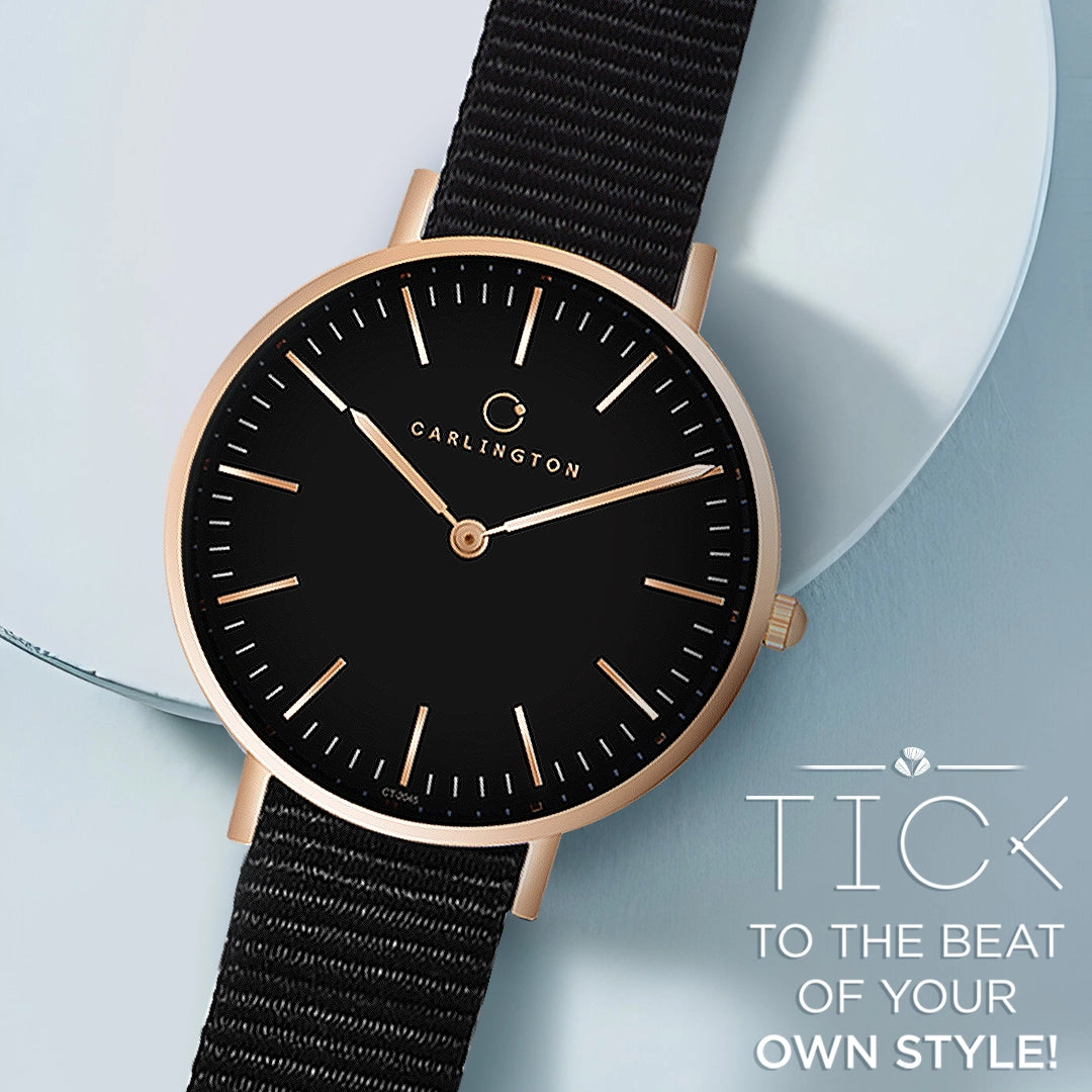 Iconic 2045 Black Analog Womens Watch