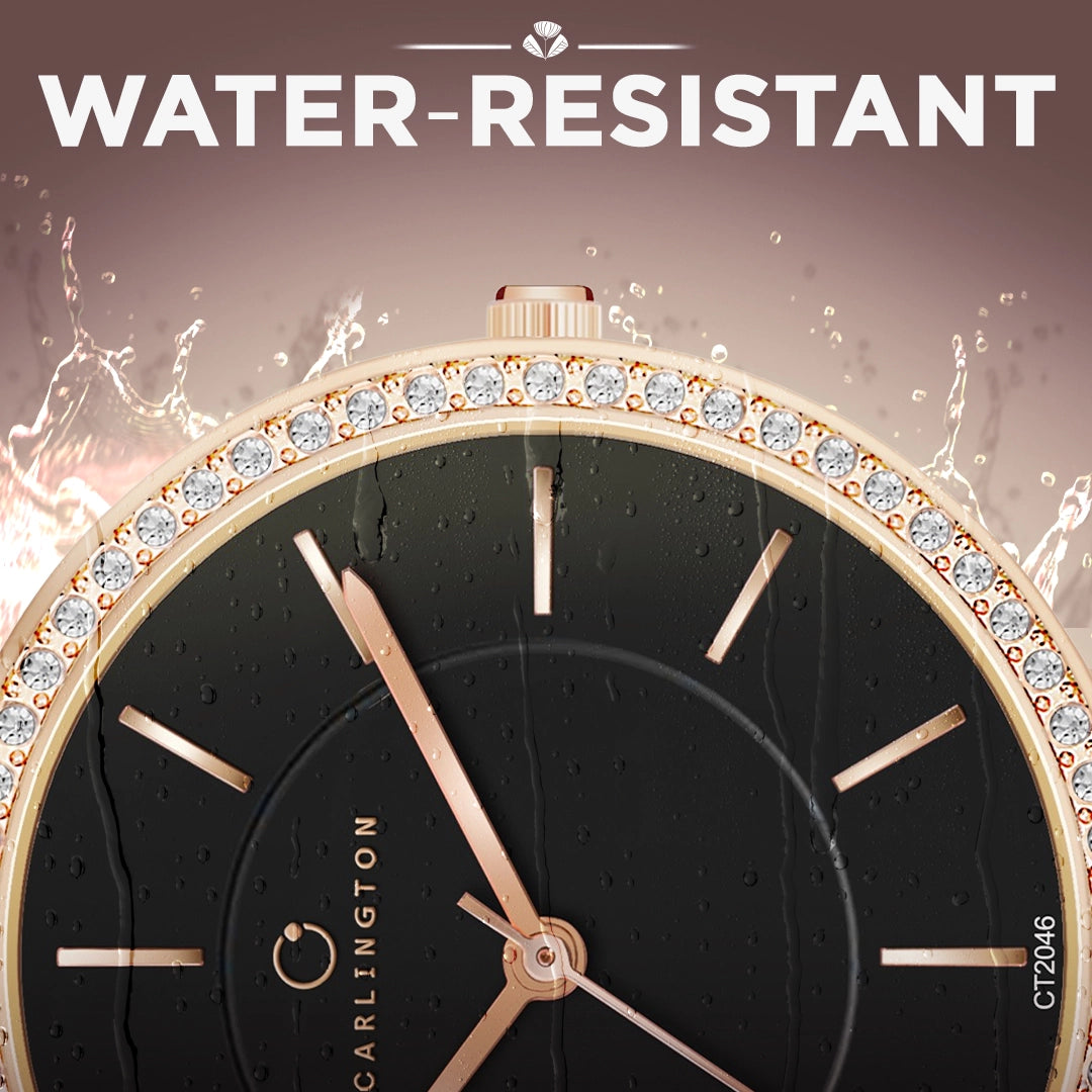 Iconic 2046 Black Analog Womens Watch