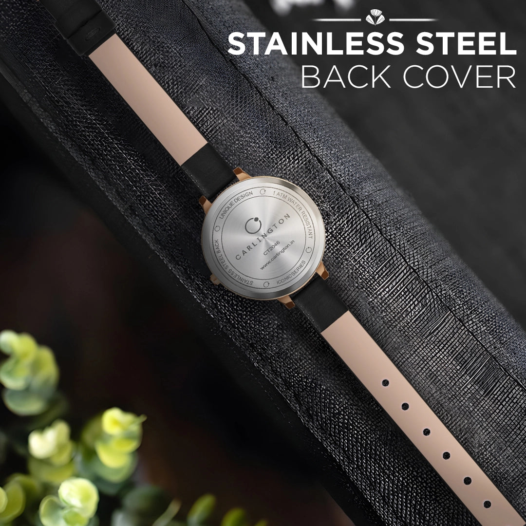 Iconic 2046 Black Analog Womens Watch