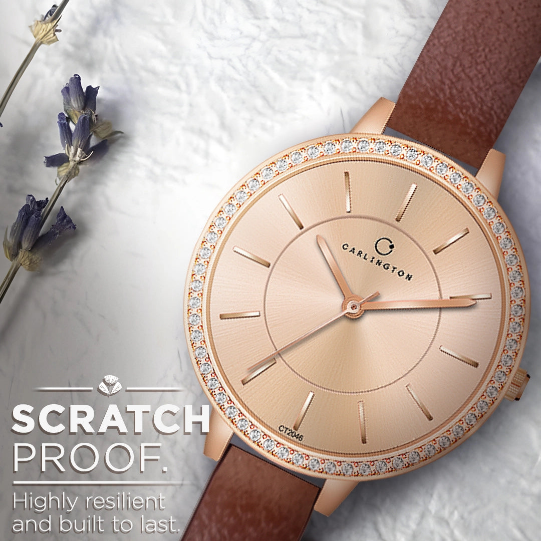 Iconic 2046 Brown Analog Womens Watch